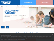 Tablet Screenshot of ecole-tunon.com